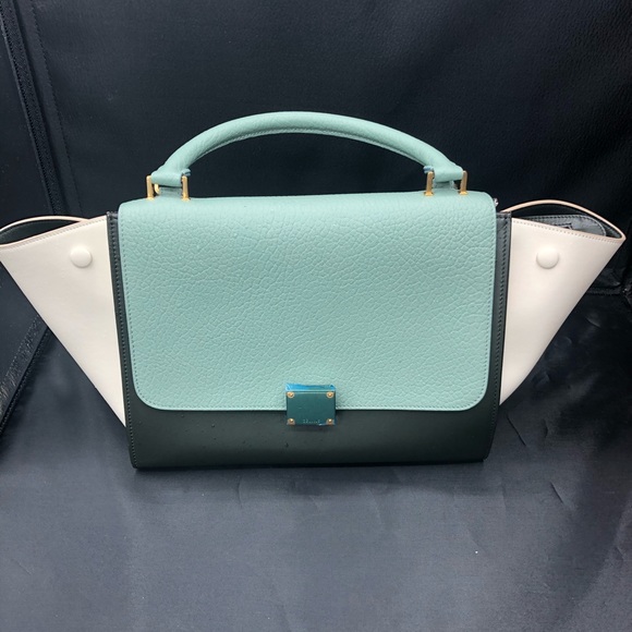 New Celine Trapeze Authentic Bag color block - Picture 3 of 16